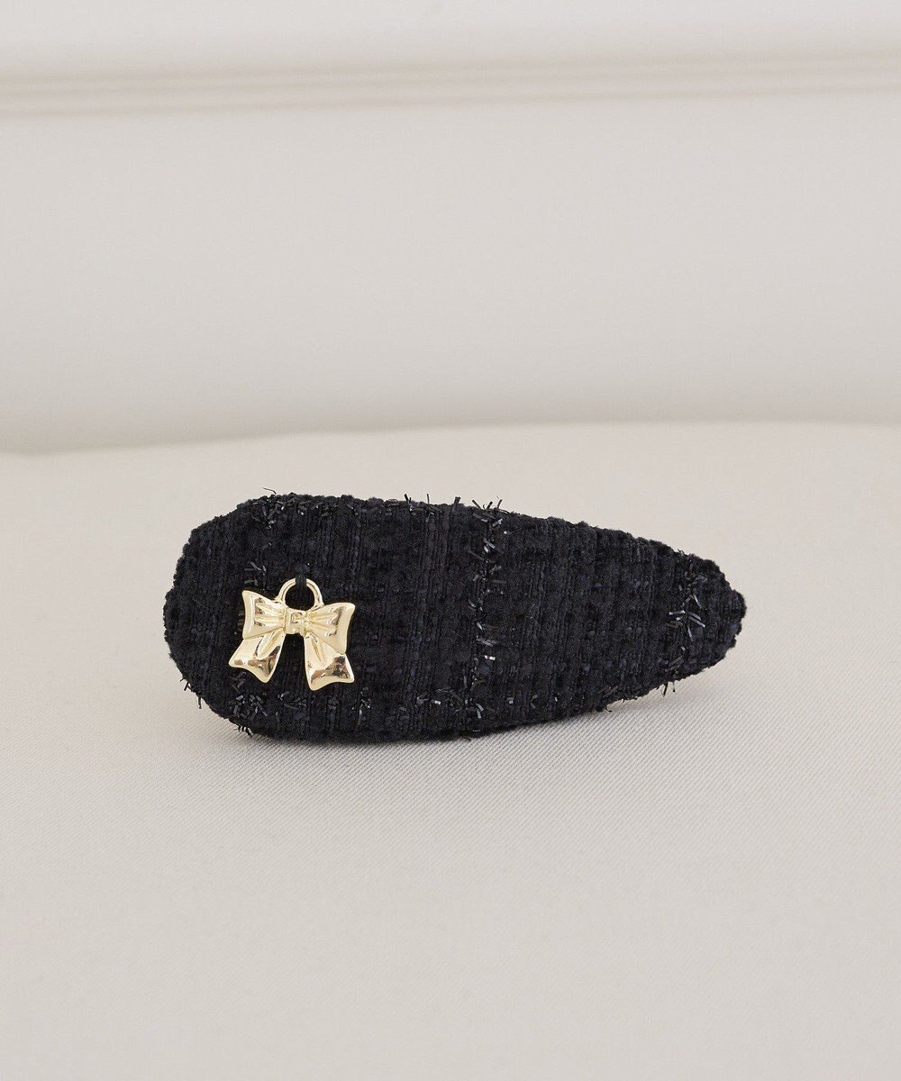 Maison de FLEUR ツイードリボンスリーピン 