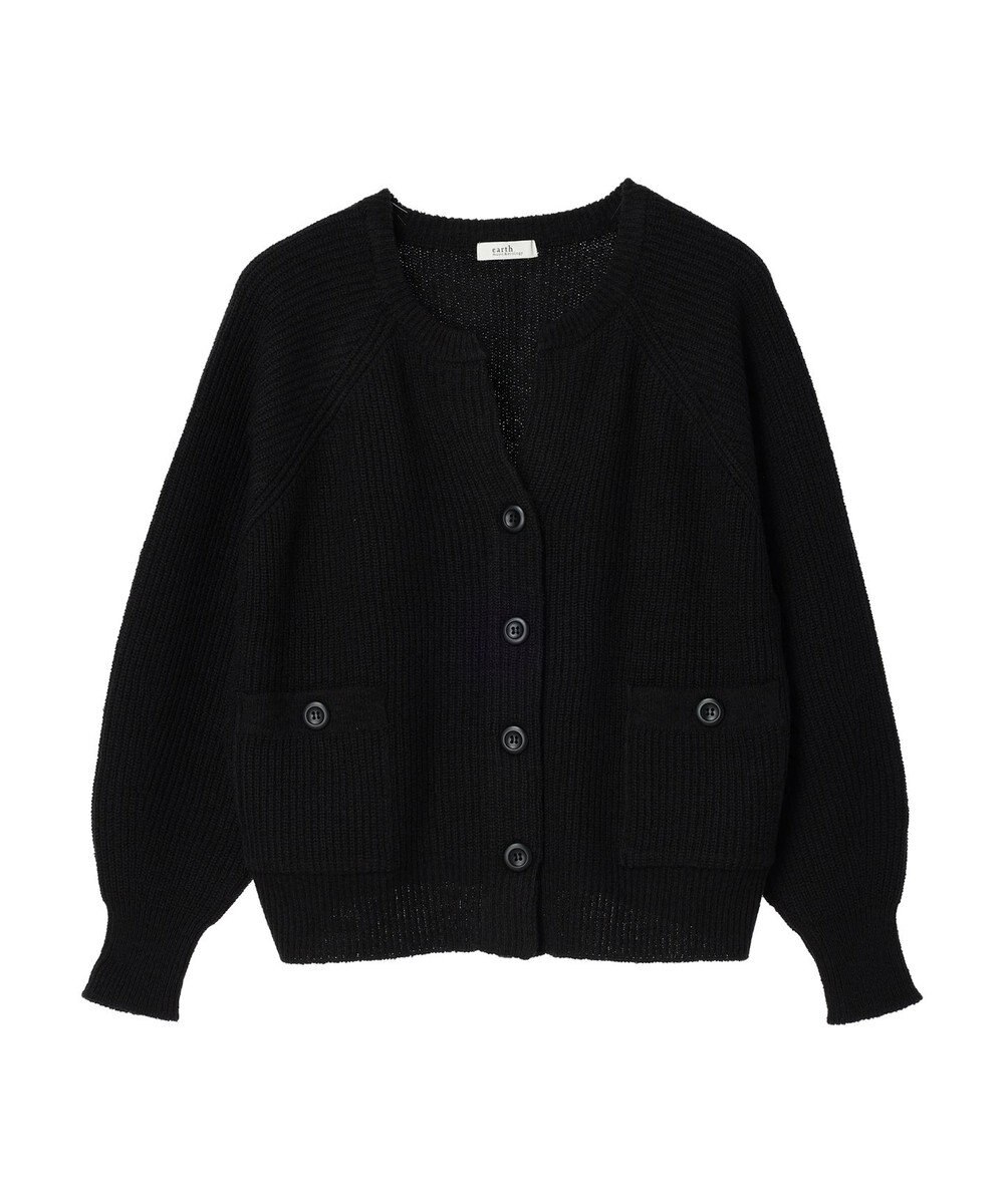 earth music&ecology ブークレーキーネックカーディガン 