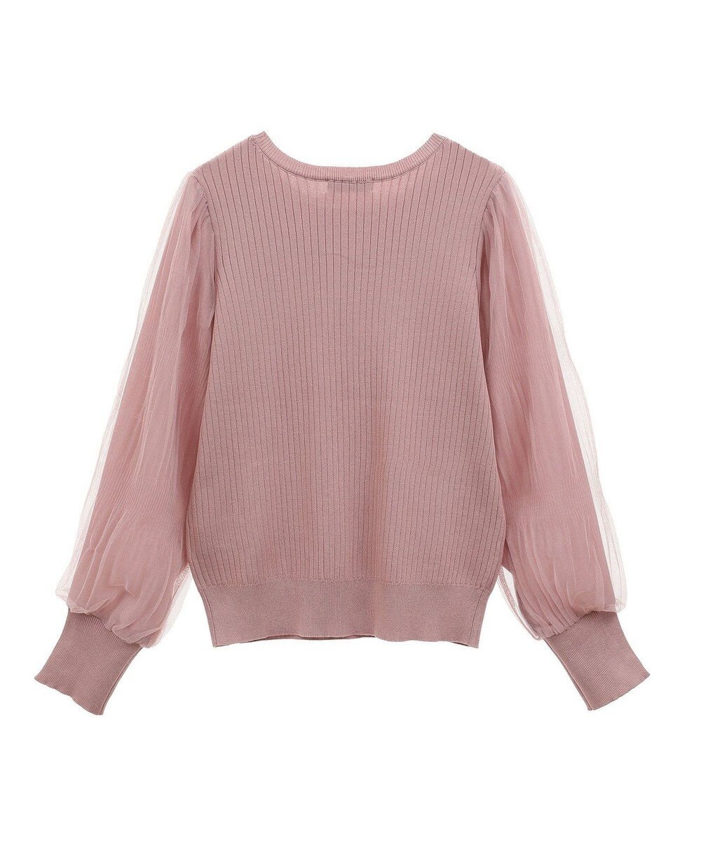 earth music&ecology マジョリカプリーツチュールニットプルオーバー 