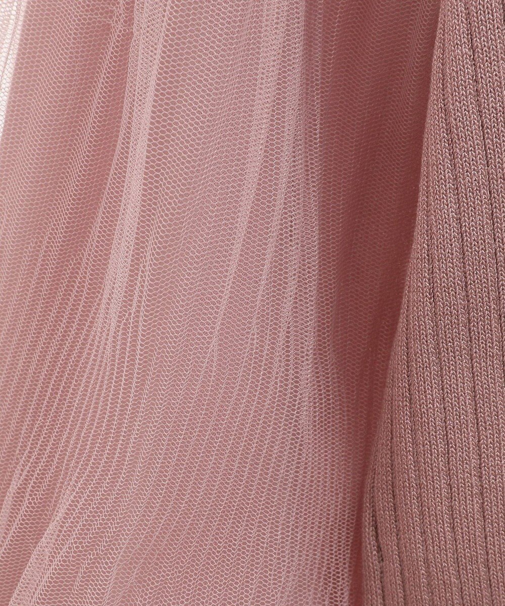 earth music&ecology マジョリカプリーツチュールニットプルオーバー 