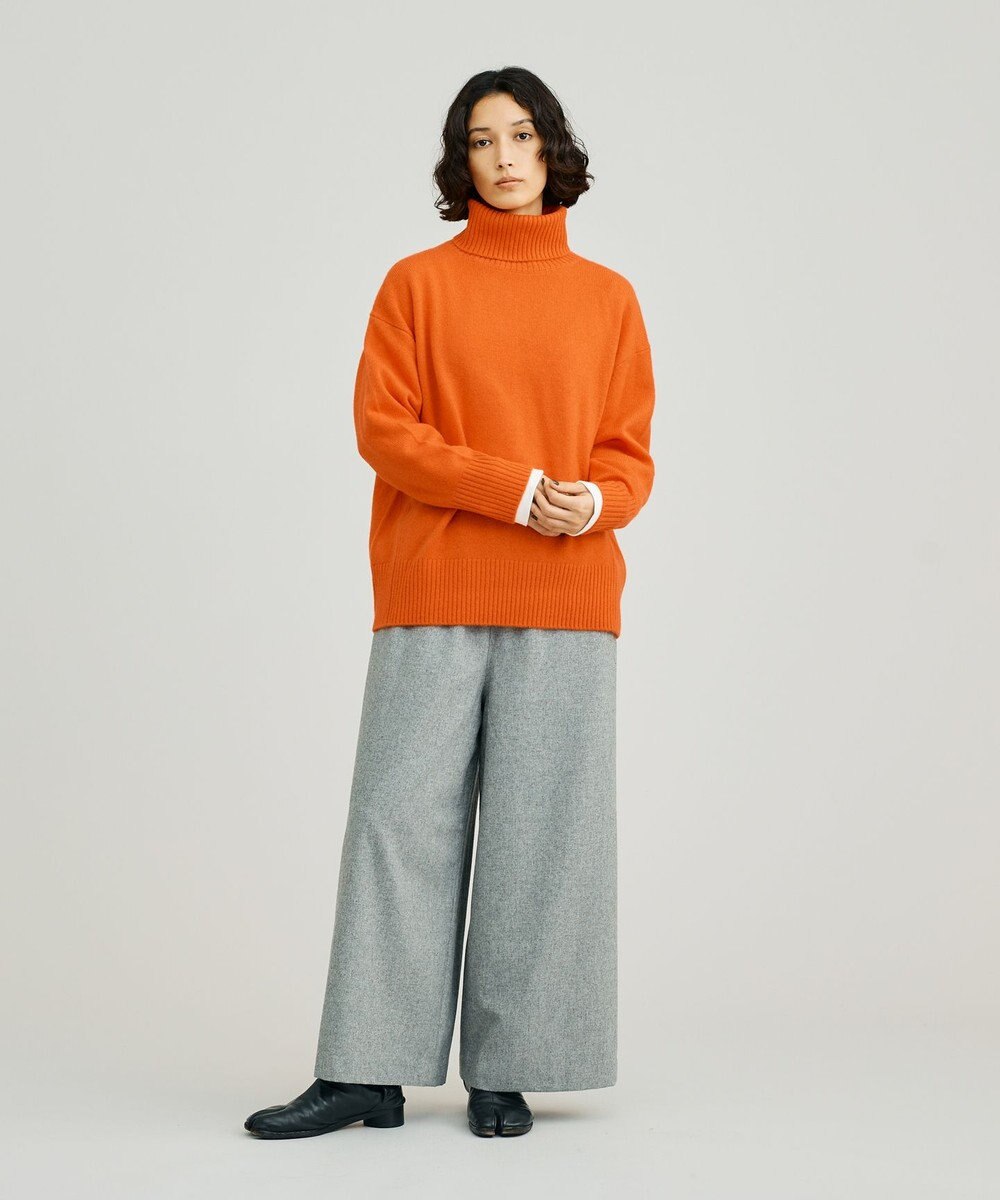 J.PRESS YORK STREET 【WOMEN】ウールカシミヤ タートルニット 