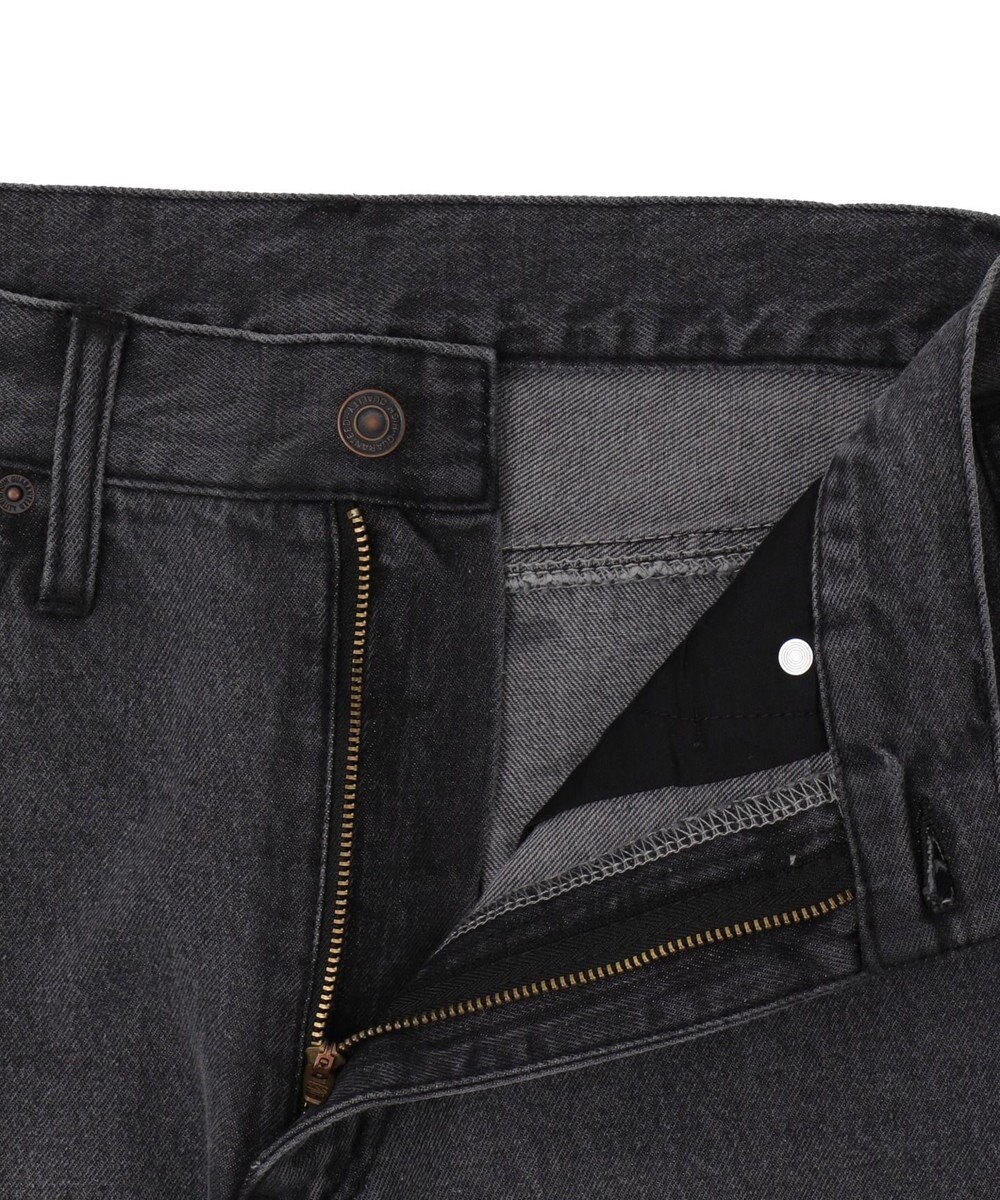 WEGO スプレーペイントストレートデニムパンツ 