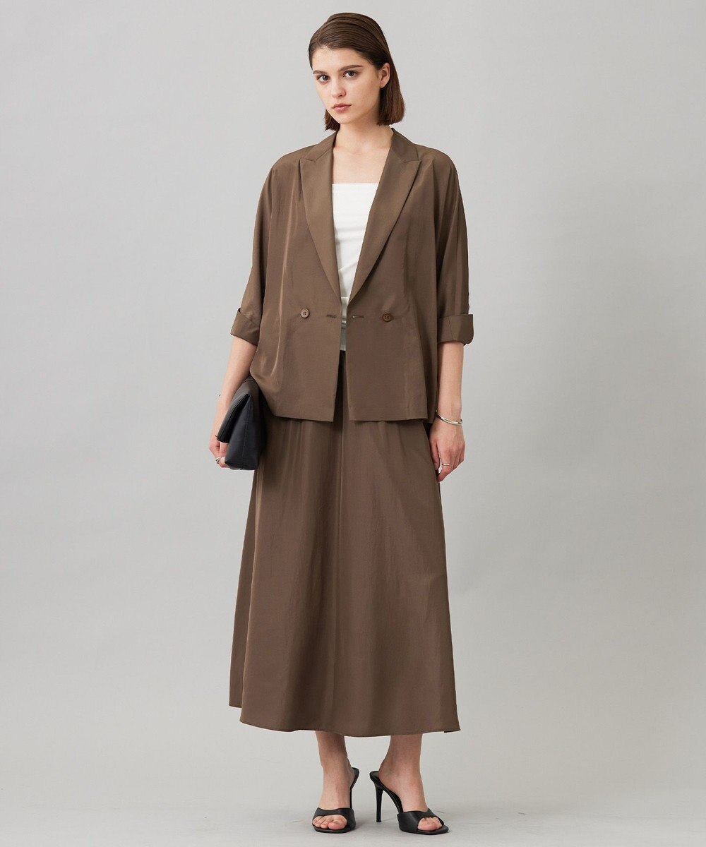 ICB L 【接触冷感・UVケア・速乾・洗える】カップ付きサテンキャミソール 