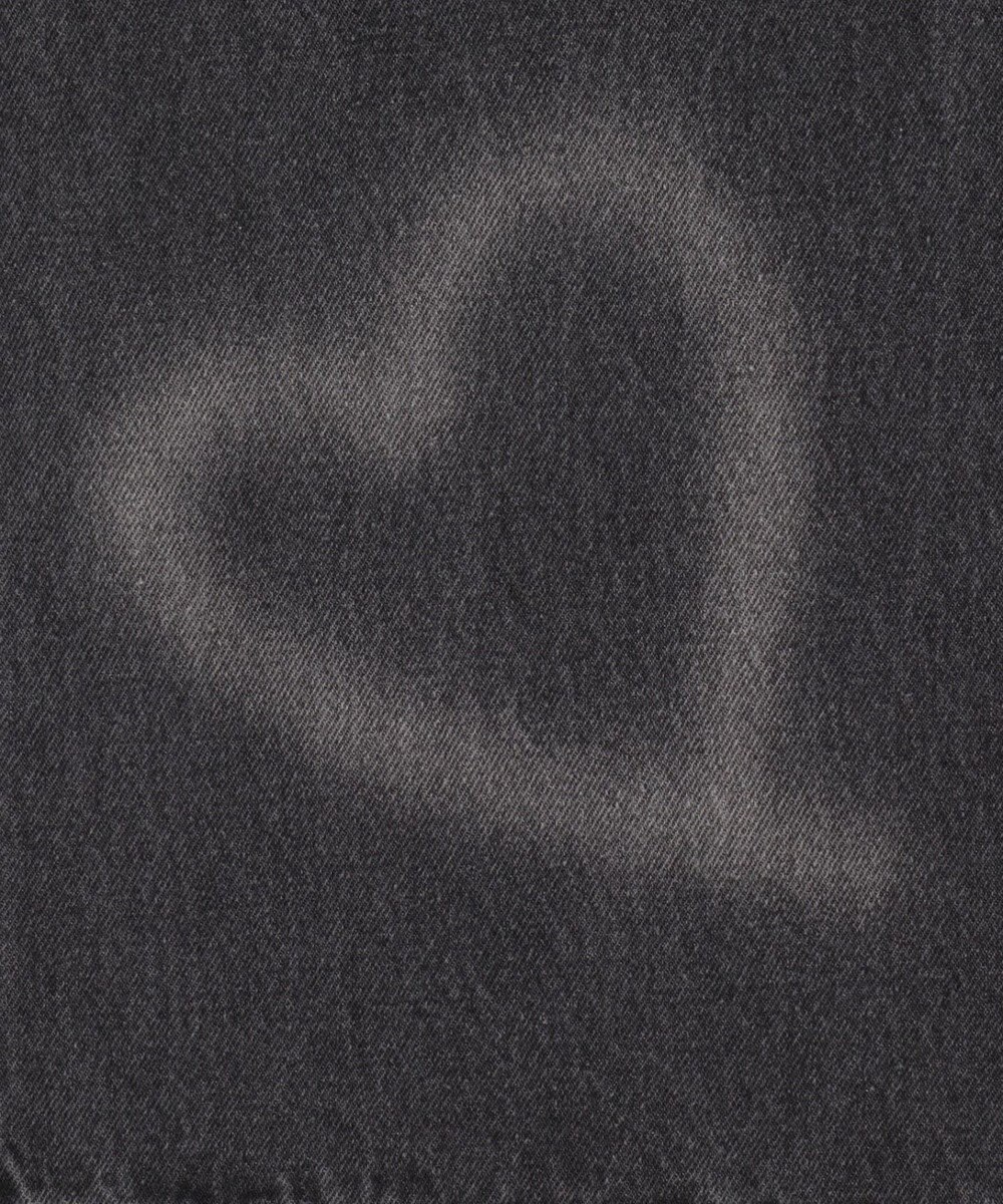 WEGO スプレーペイントストレートデニムパンツ 