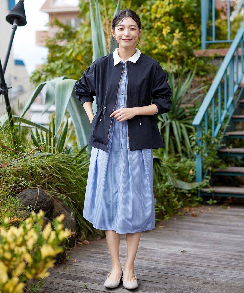 Tiaclasse 【新色追加・洗える】メモリーノーカラードロストブルゾン 