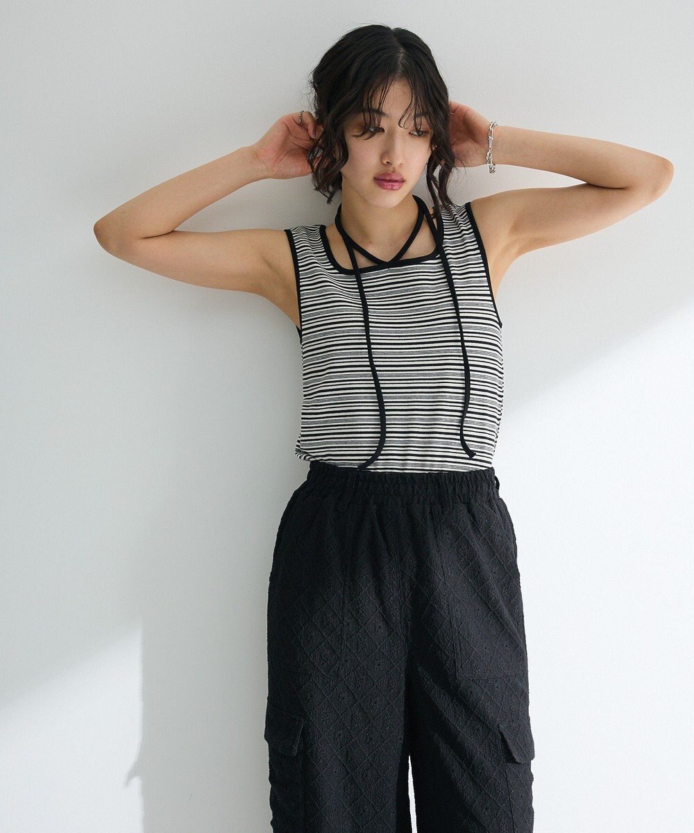 Green Parks チョーカー付きタンクトップ 