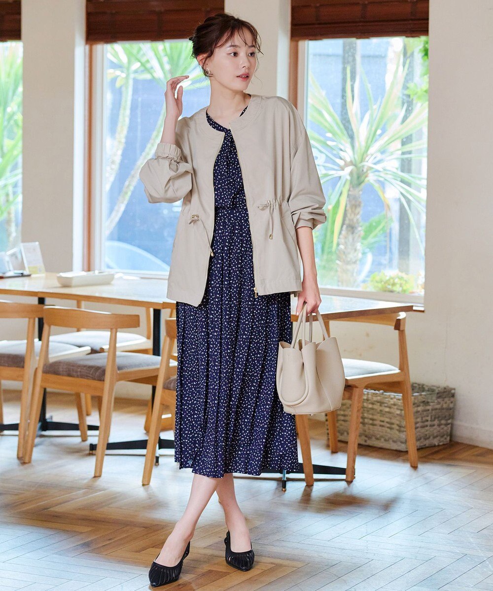 Tiaclasse 【新色追加・洗える】メモリーノーカラードロストブルゾン 