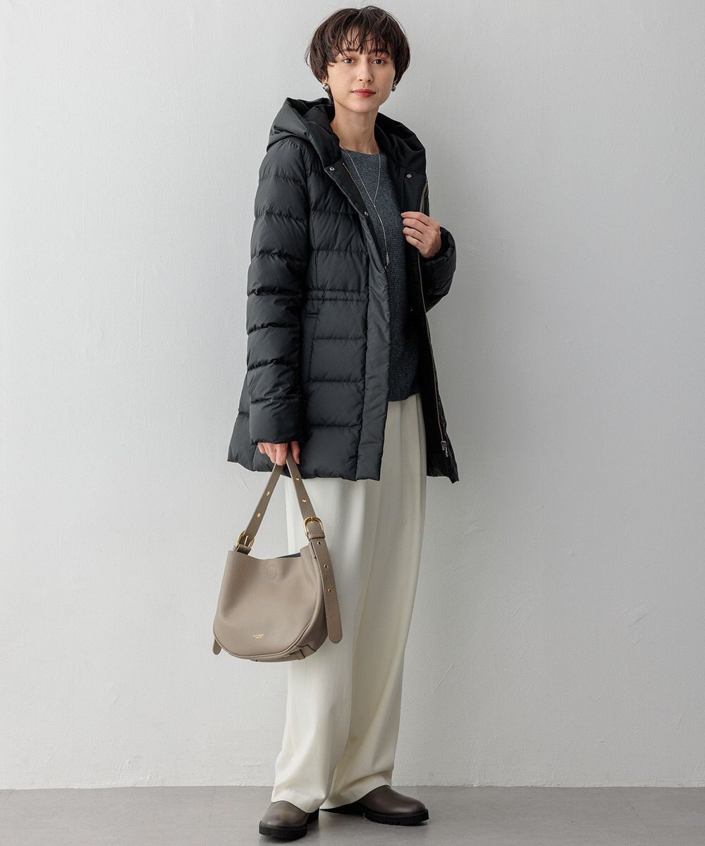 23区 【VERY掲載/新色追加】シレータフタ ミドル丈 ダウンコート 