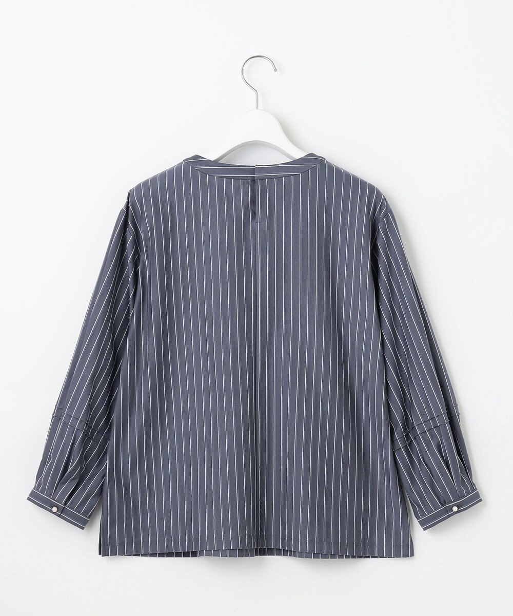 J.PRESS LADIES ストライプジャージー ピンタック カットソー 