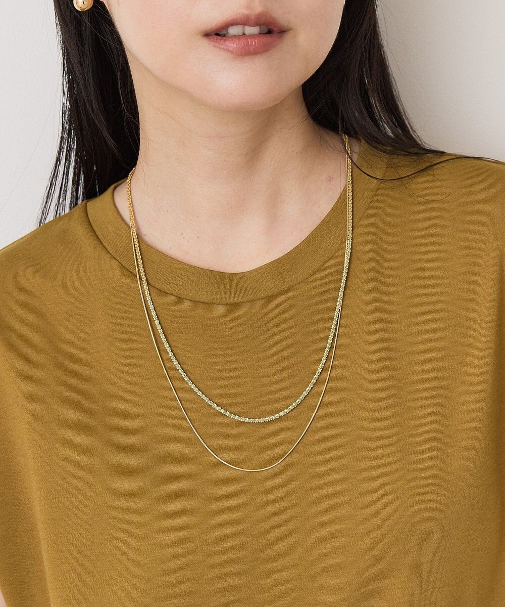 AMERICAN HOLIC 【ステンレス】モールライクチェーン２連ネックレス 