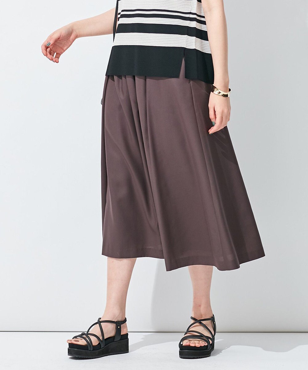 自由区 【抗菌/サスティナブル/セット着用可】EASY SET UP フレアスカート 