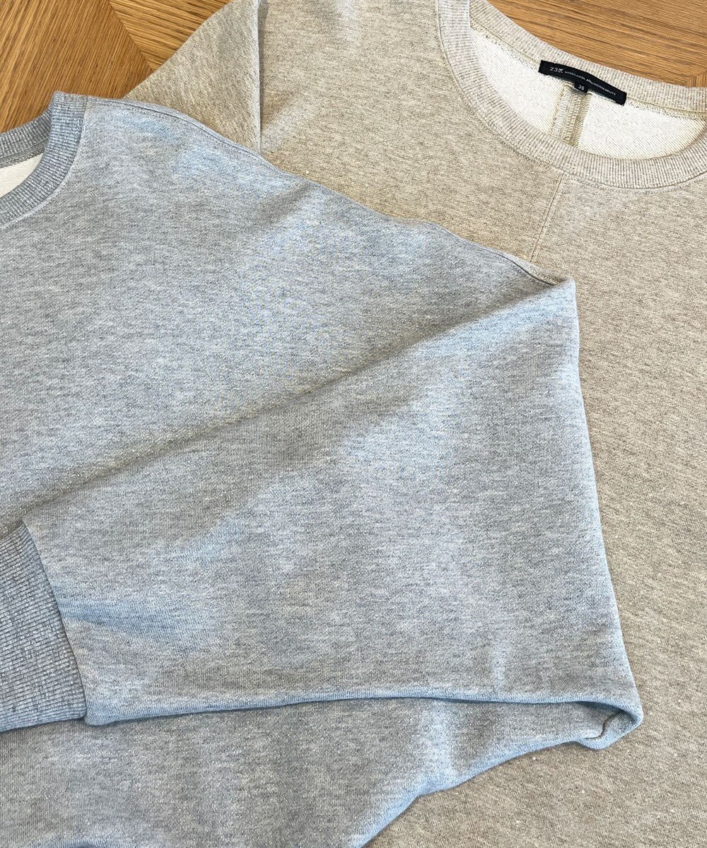 23区 【洗える】シャイニーコットンテリー ドルマン スウェット 