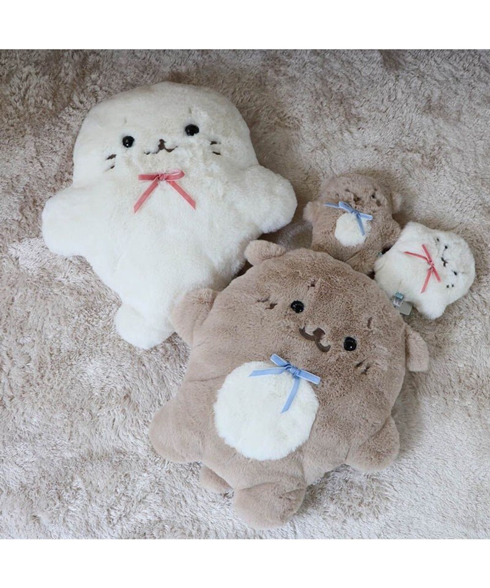 しろたん フラット ぬいぐみ 44cmクッション ソファークッション 抱きぐるみ ぬいぐるみ マスコット 抱きまくら かわいい キャラクター プレゼント ギフト テレワーク お家時間 おうちじかん イエナカ あざらし アザラシ マザーガーデン Mother Garden ファッション