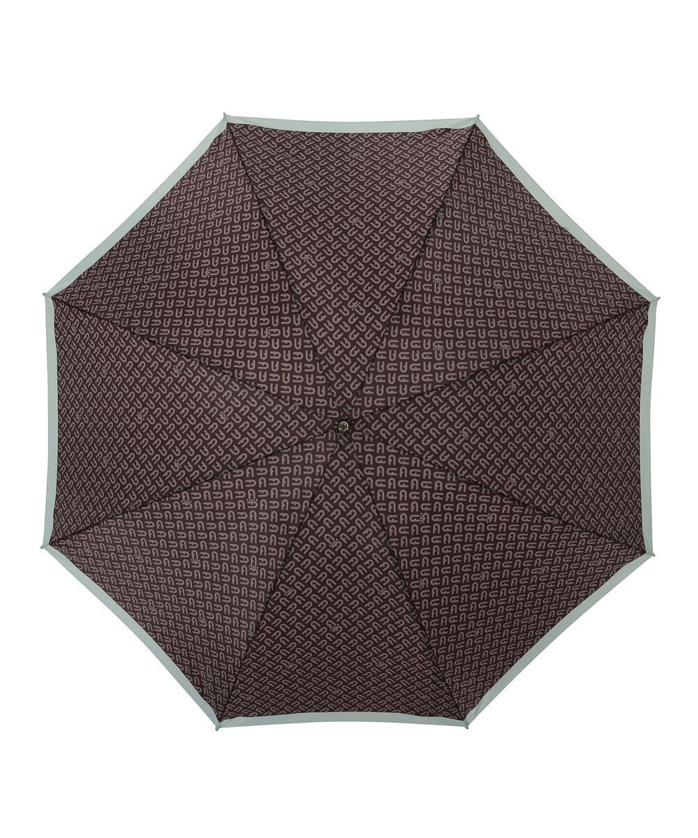 MOONBAT 【耐風】FURLA(フルラ) 折りたたみ傘 モノグラム 8本骨 大きめ55cm 日本製 