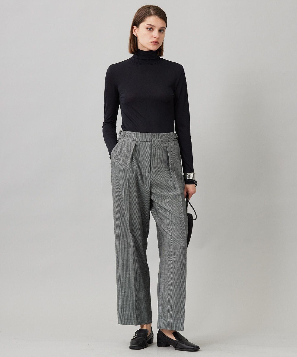 ICB 【UVカット・洗える】ウール2WAYストレッチ ワイドパンツ 