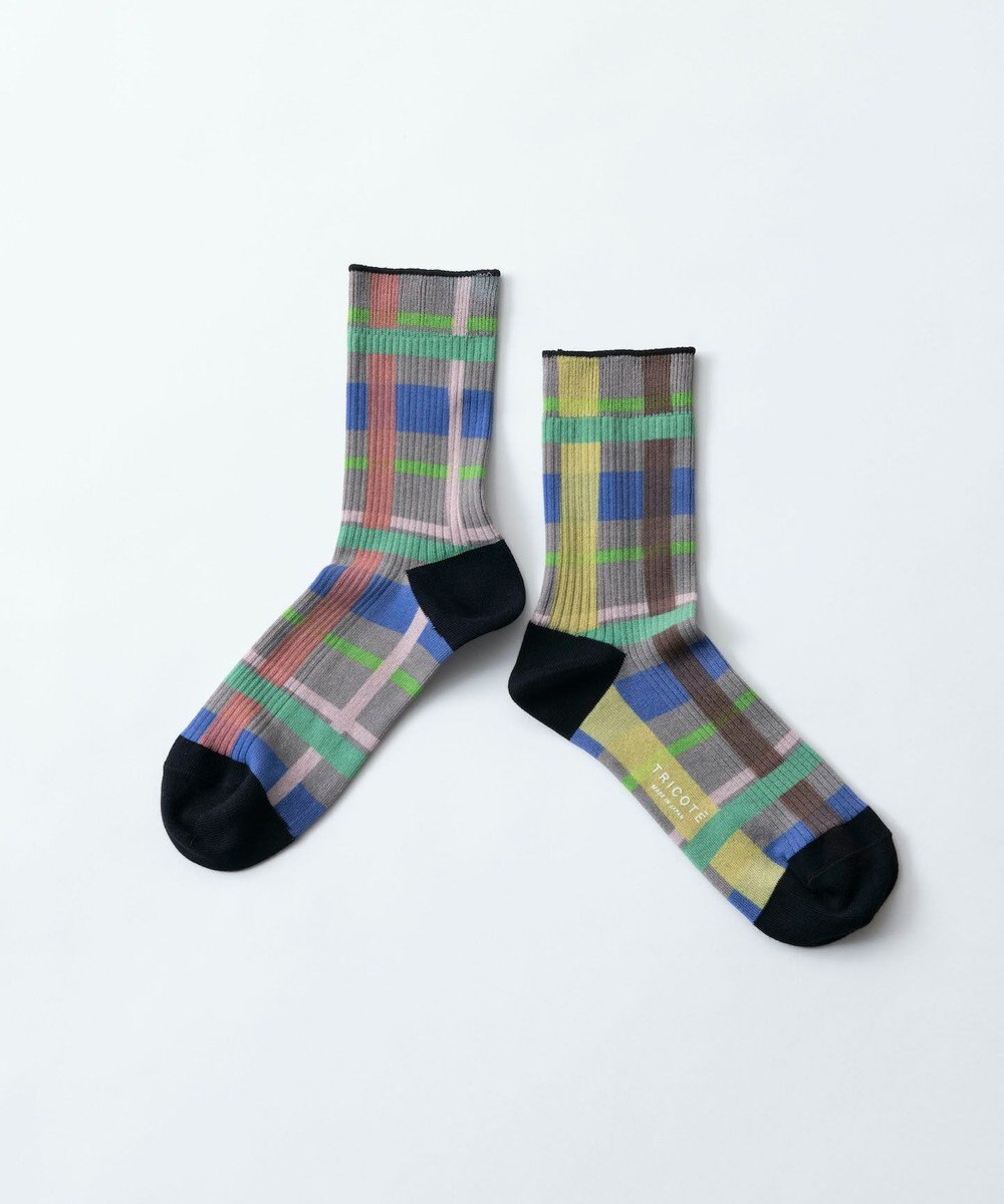 TRICOTE CHECK LINK SOCKS／チェックリンクソックス 