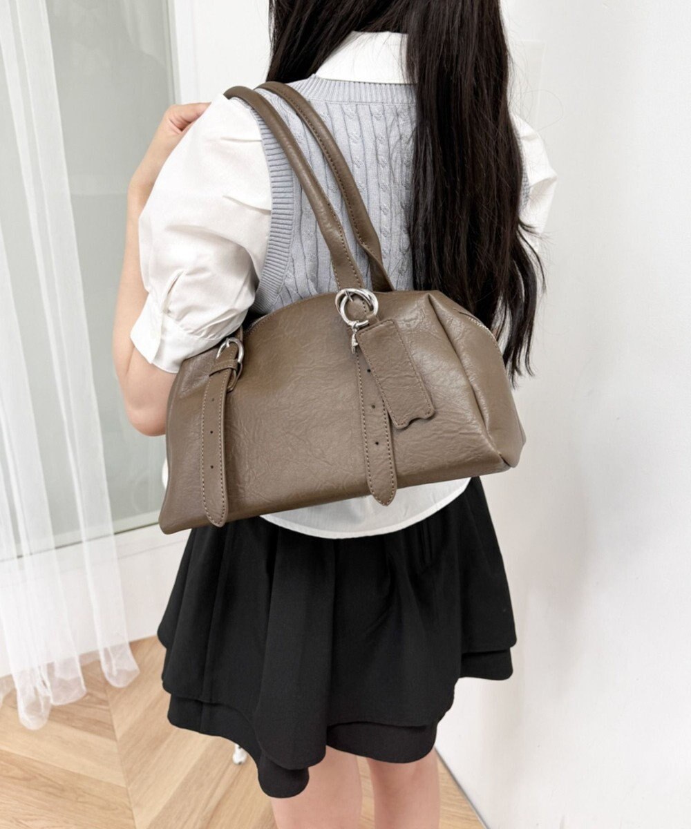 WEGO リップチャーム付きボストンバッグ 