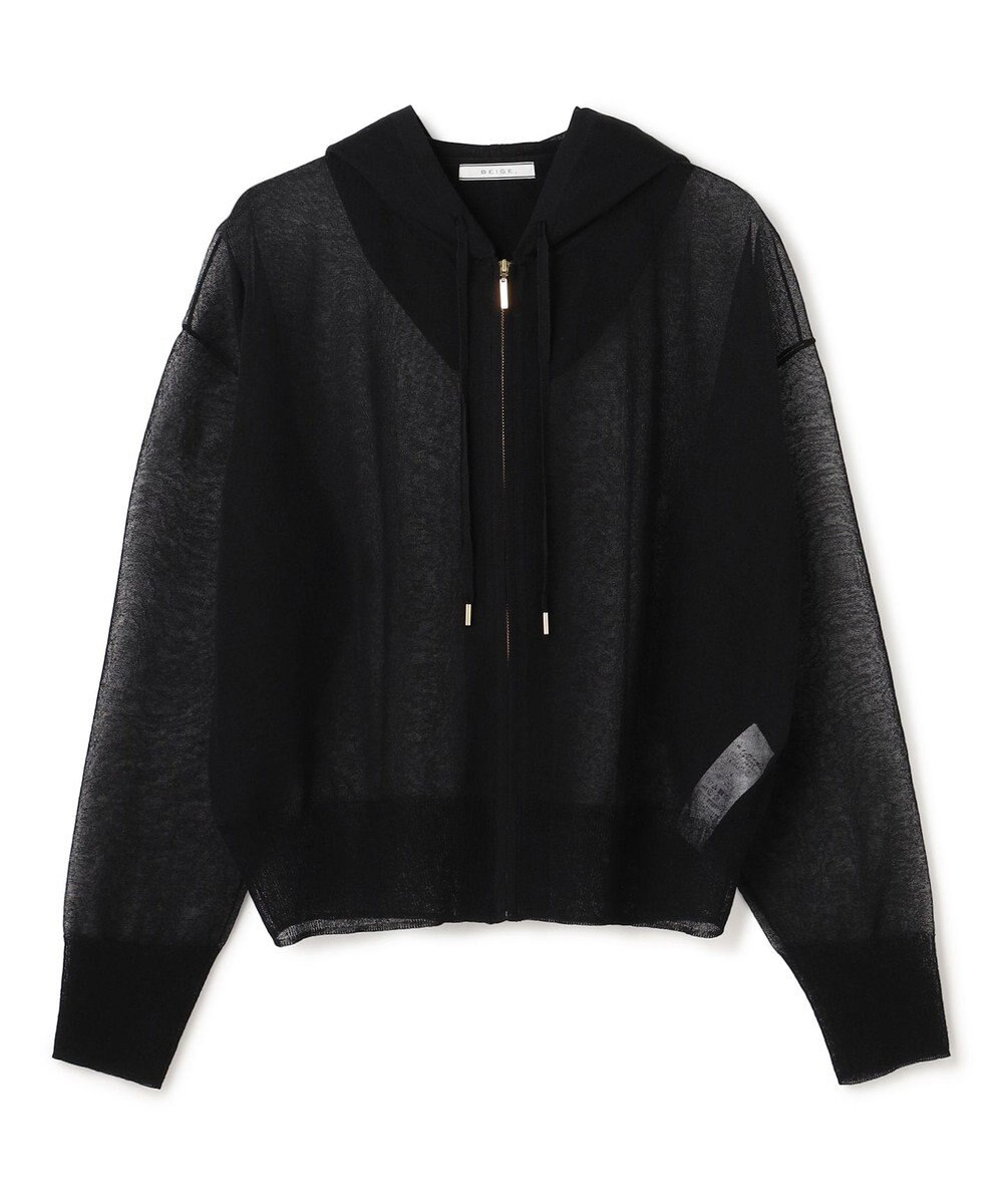 BEIGE， SIDERITE / シアージップフーディーニット 