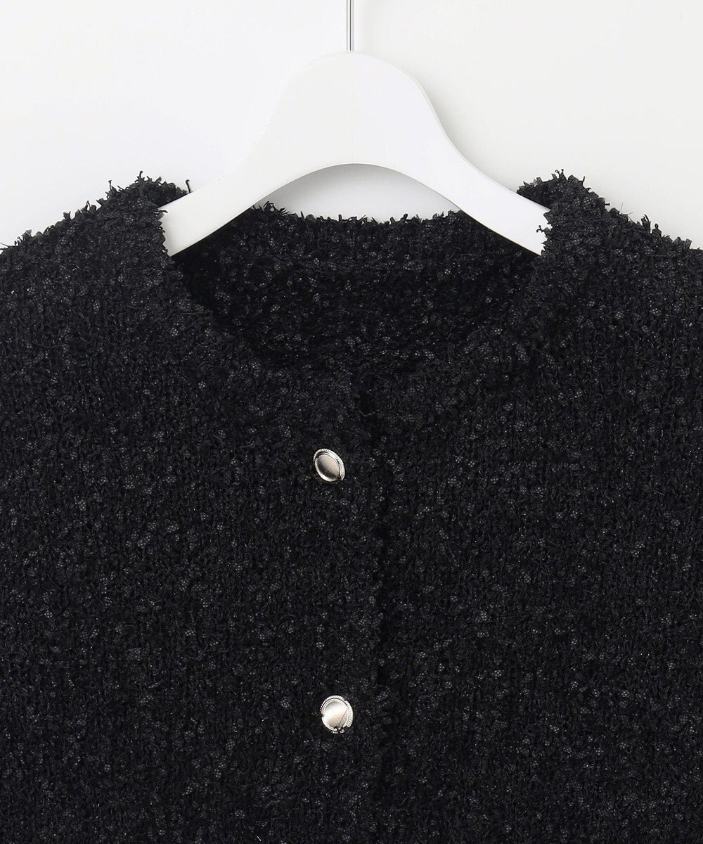 Feroux 【洗える】ミックスヤーンニット ジャケット 