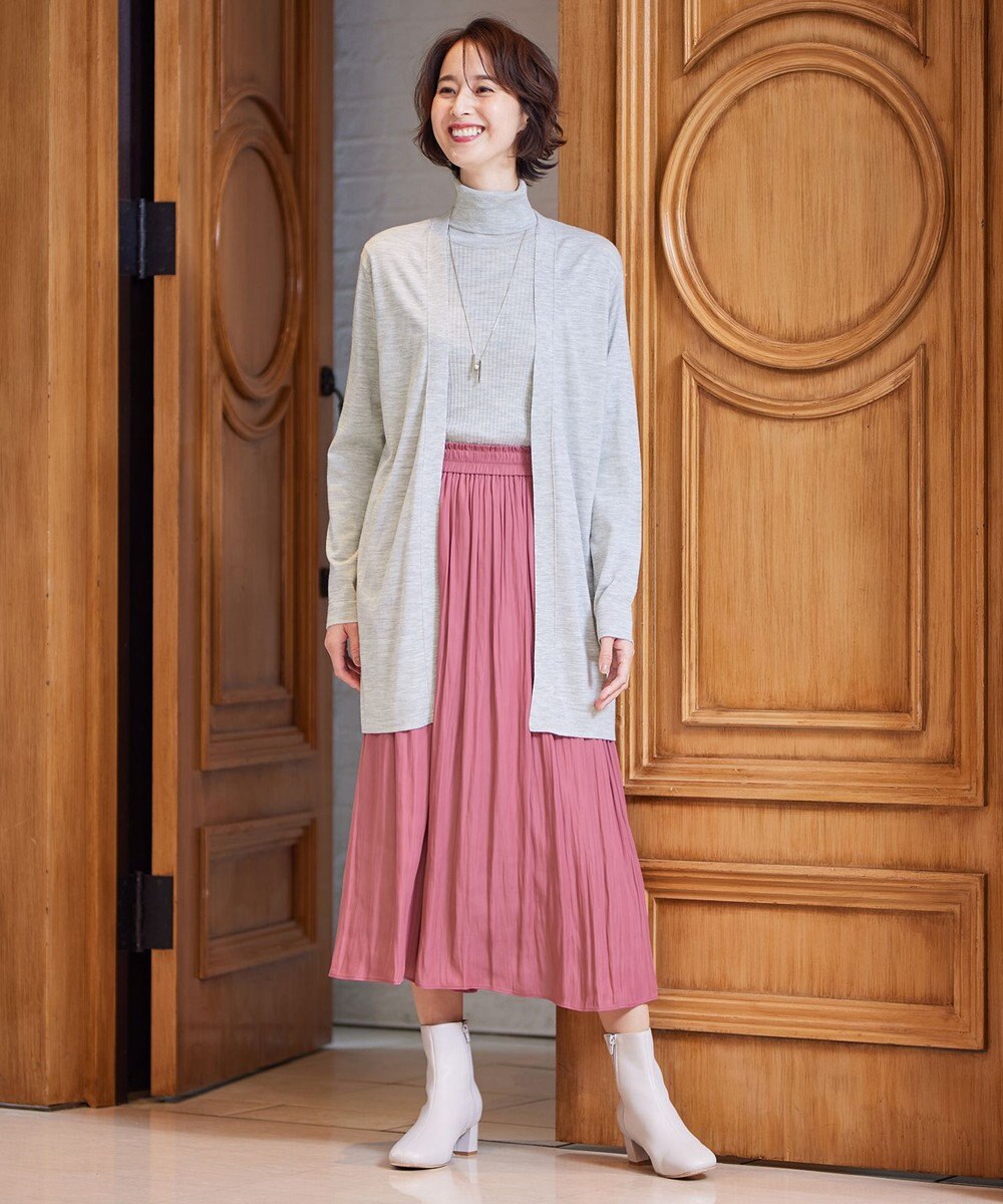 自由区 【洗える】CARIAGGI スーパーエクストラファインメリノ インナーニット 