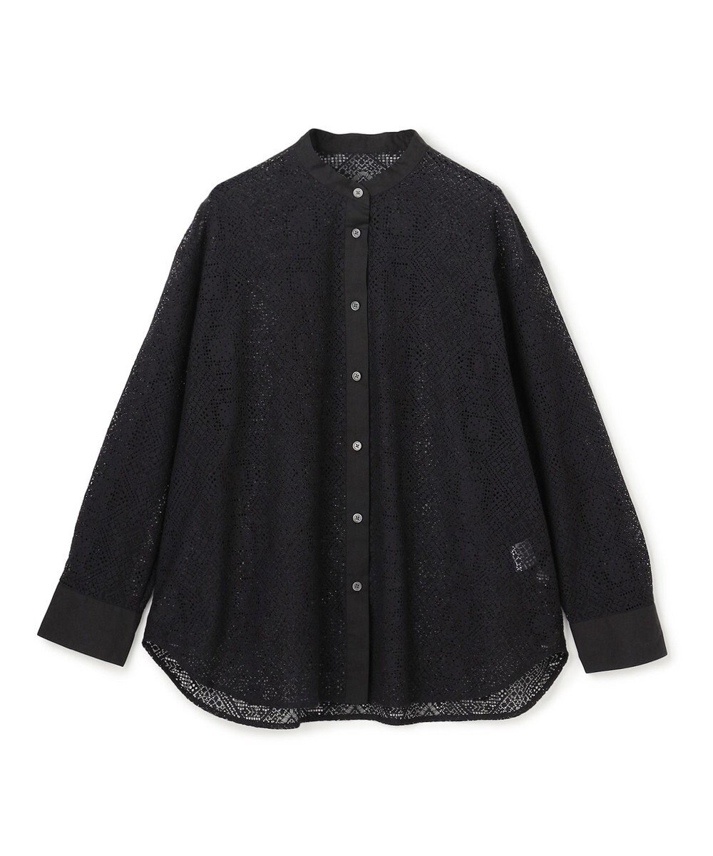 UNFILO ブロックレース バンドカラーシャツ 