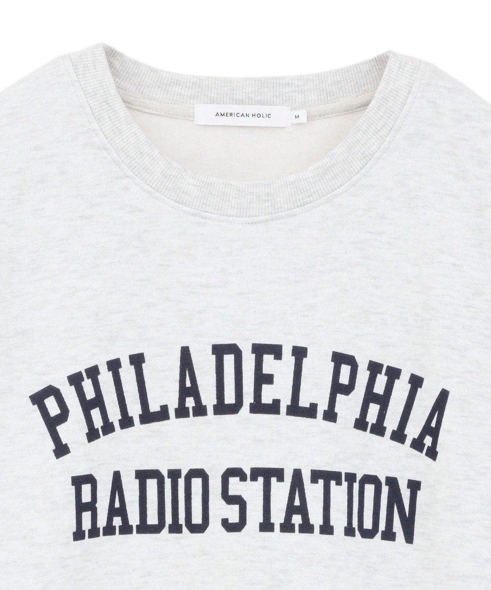 AMERICAN HOLIC カレッジロゴ裏起毛プルオーバー 