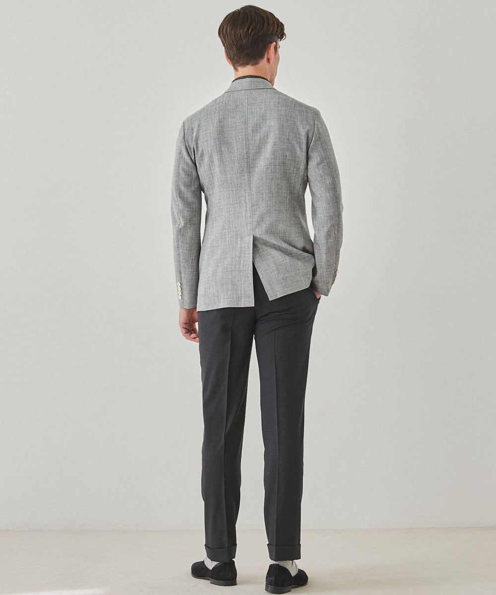 GOTAIRIKU ロングセラー【洗える/折り目加工/シワになりにくい/ウエストアジャスター】ウォッシャブル サマーウール100％パンツ_定番色(1タック)25年モデル 