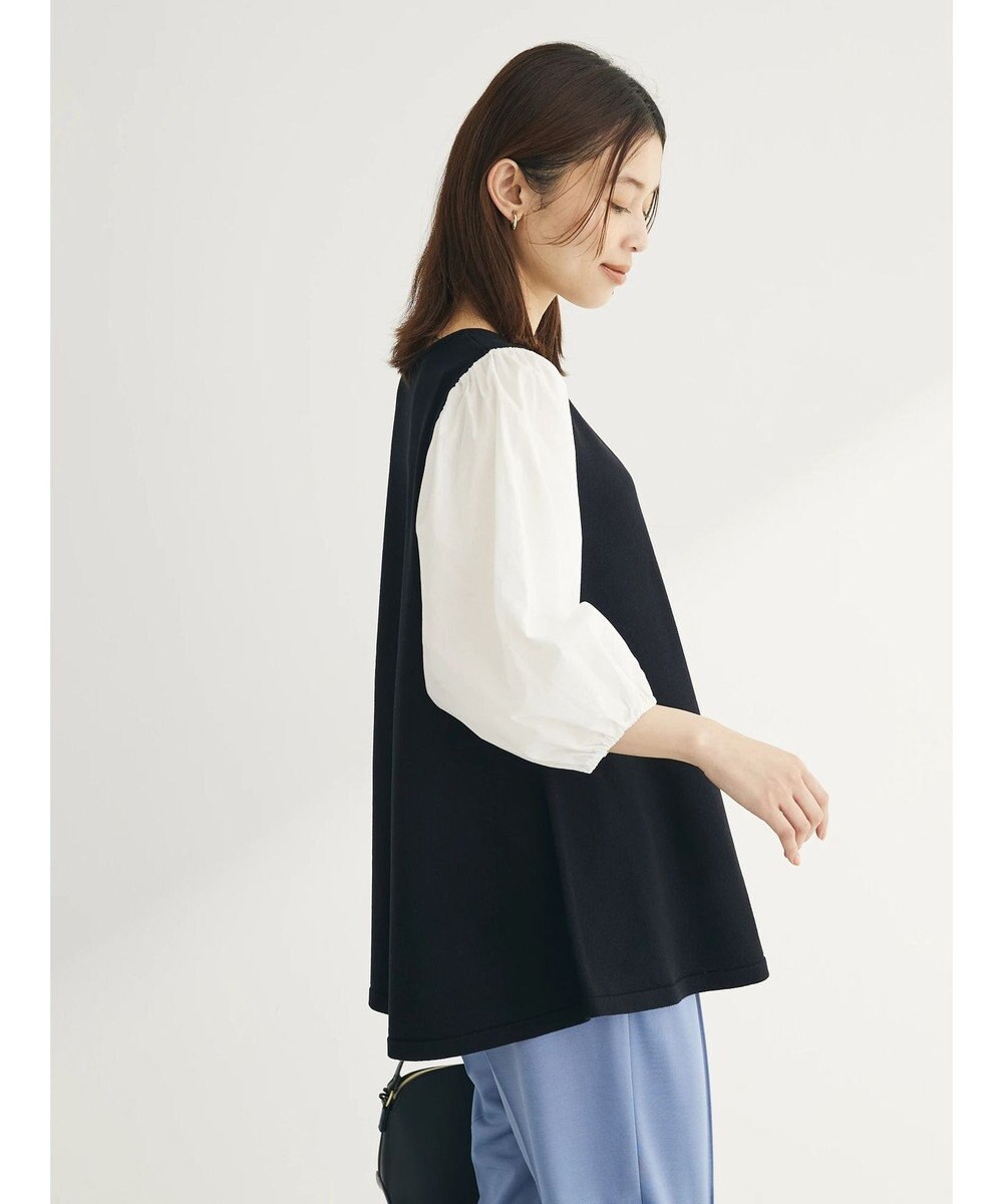 Green Parks ベスト風ドッキングニットプルオーバー 