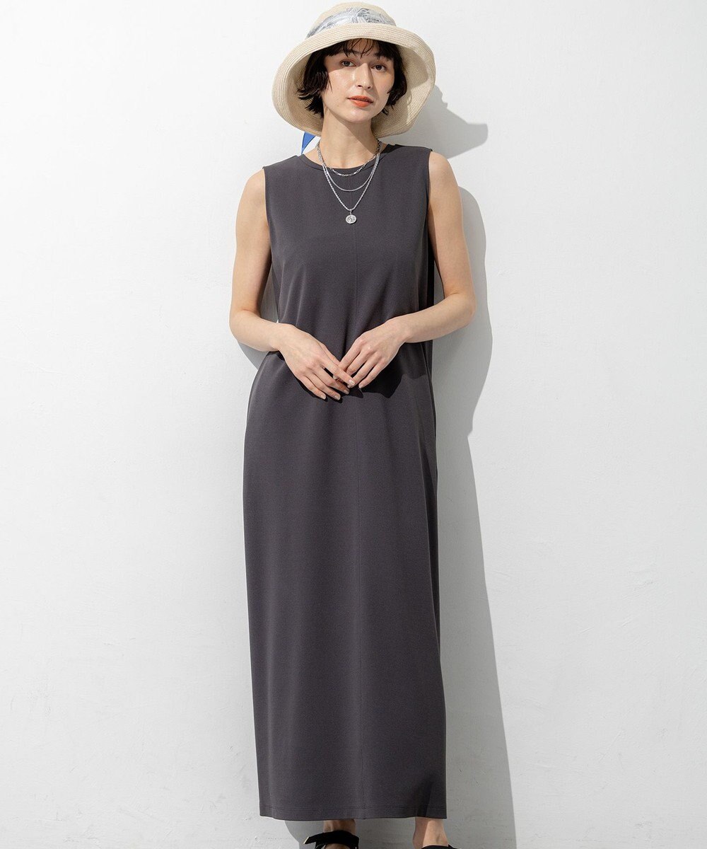 23区 L 【先行予約】ダブルフェイスジャージー Iラインワンピース 