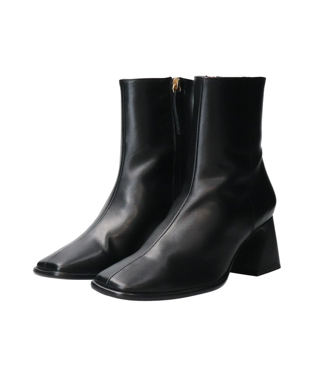 INTER-CHAUSSURES 【ANGEL ALARCON】フレアヒールセンターシームショートブーツ 