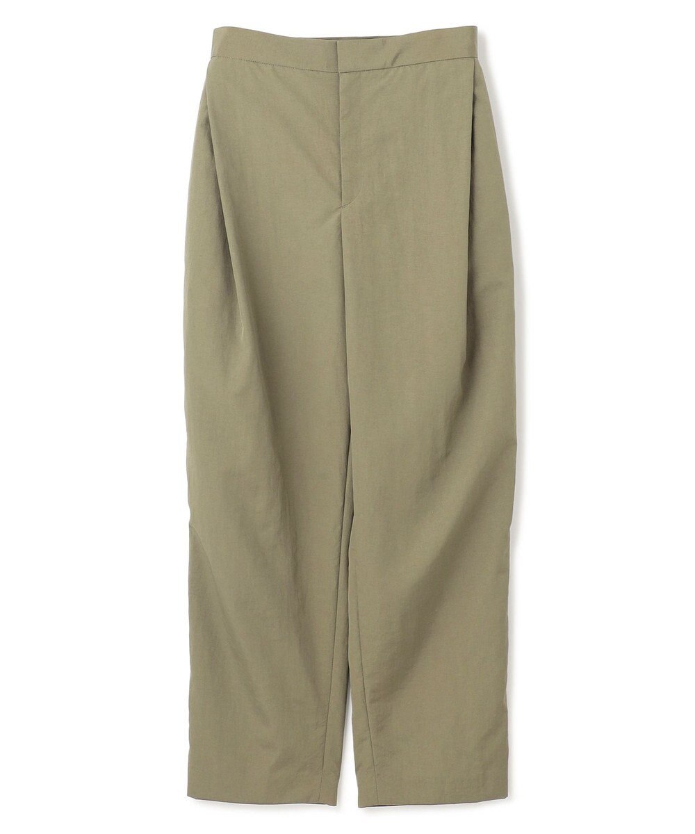 BEIGE， 【洗える】CROCUS / カービーシルエットタックパンツ 