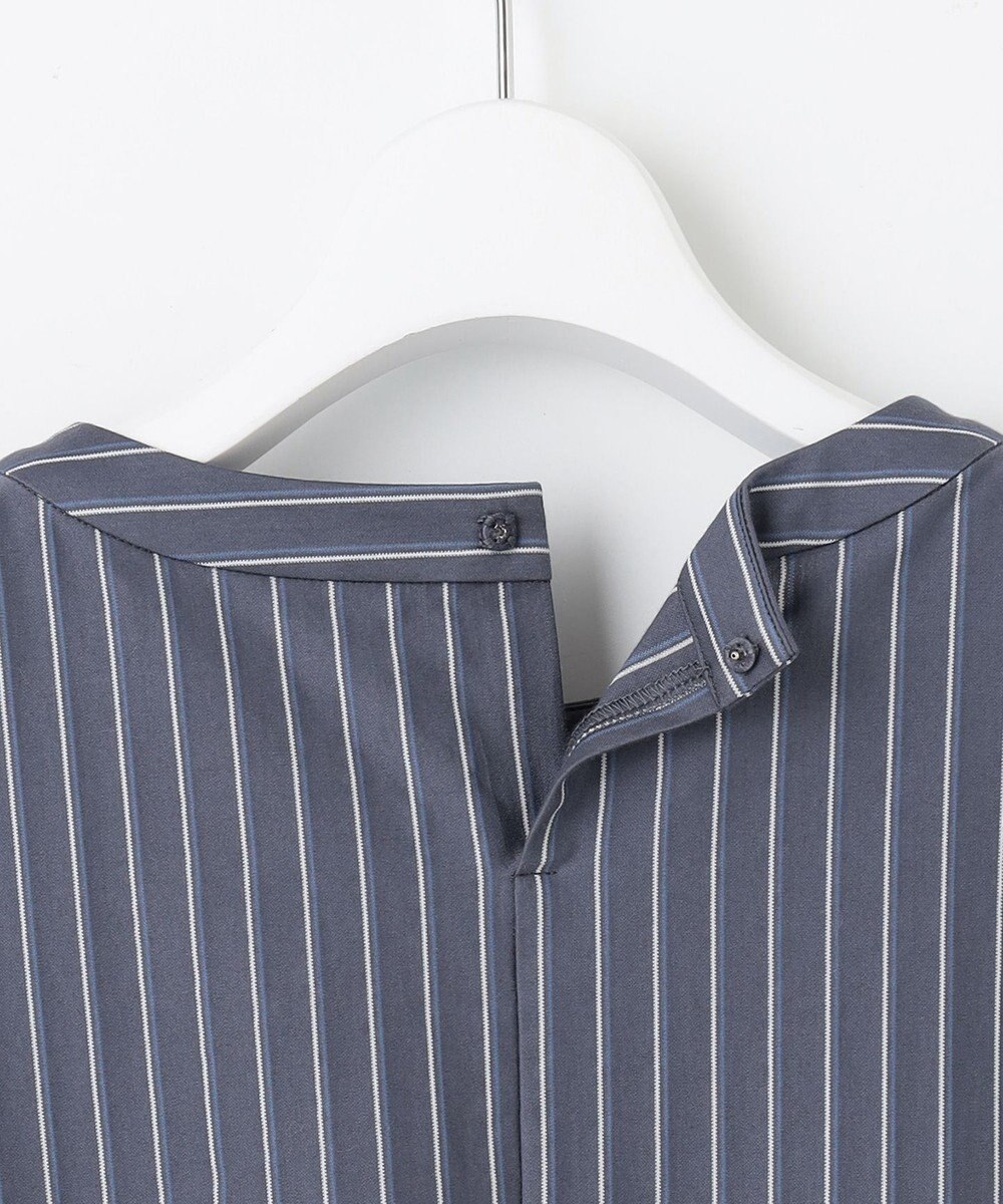 J.PRESS LADIES ストライプジャージー ピンタック カットソー 