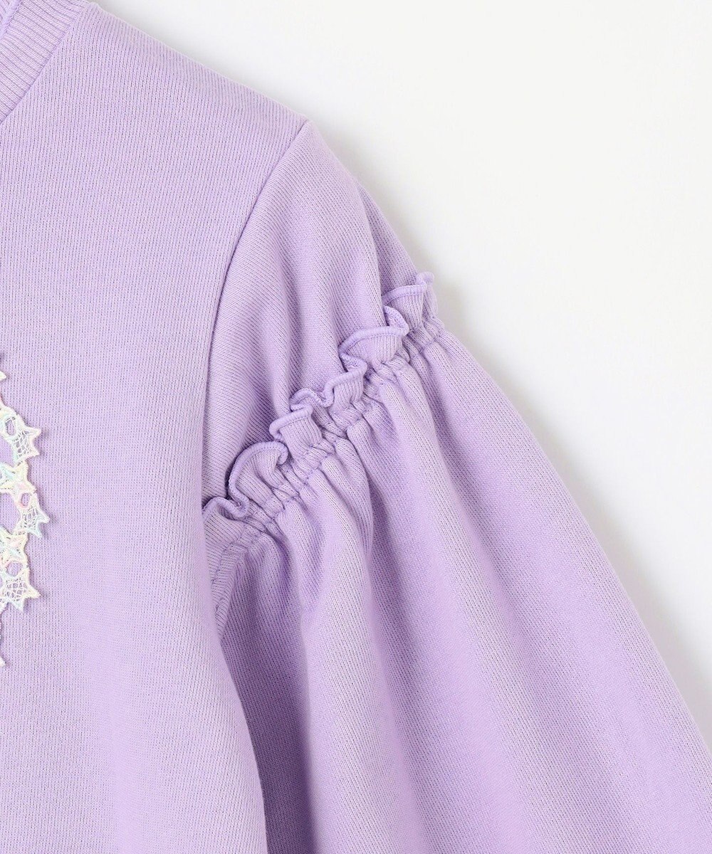 ANY KIDS ネコシルエット裏毛トレーナー 