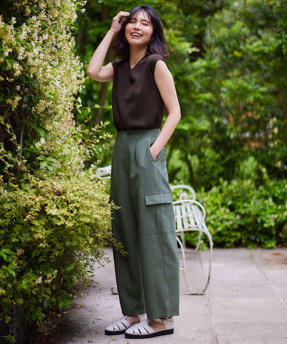 ANY 【前後2WAY/アンチピリング/洗濯機可】ノースリーブニット 