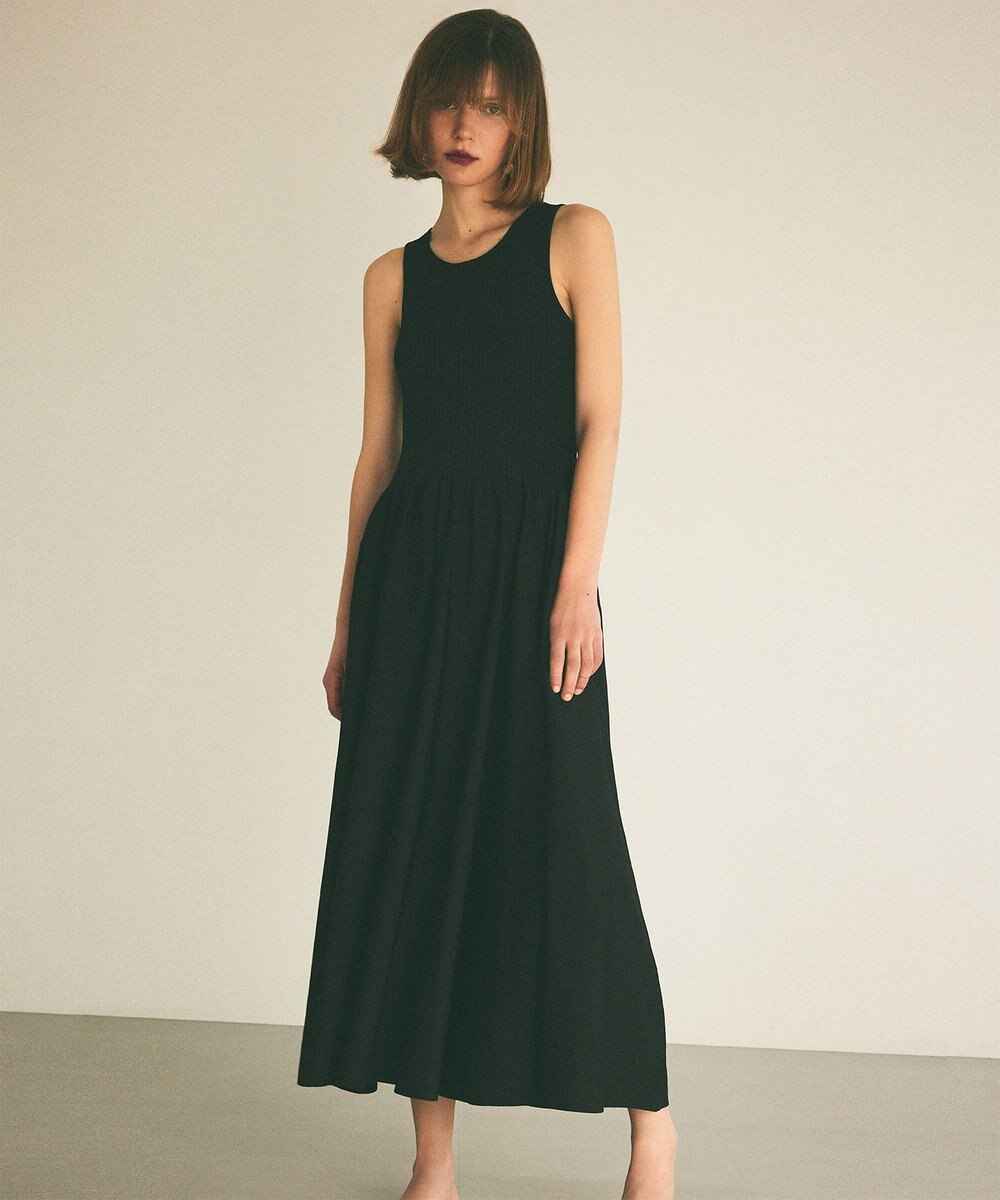 GRACE CONTINENTAL アメスリニットギャザーワンピース 