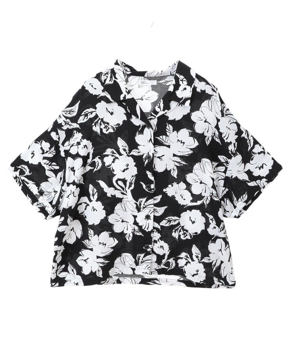 CRAFT STANDARD BOUTIQUE レーヨン総柄シャツ 