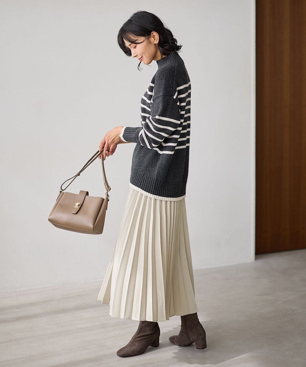 ANY ラムウールボトルネックプルオーバー 