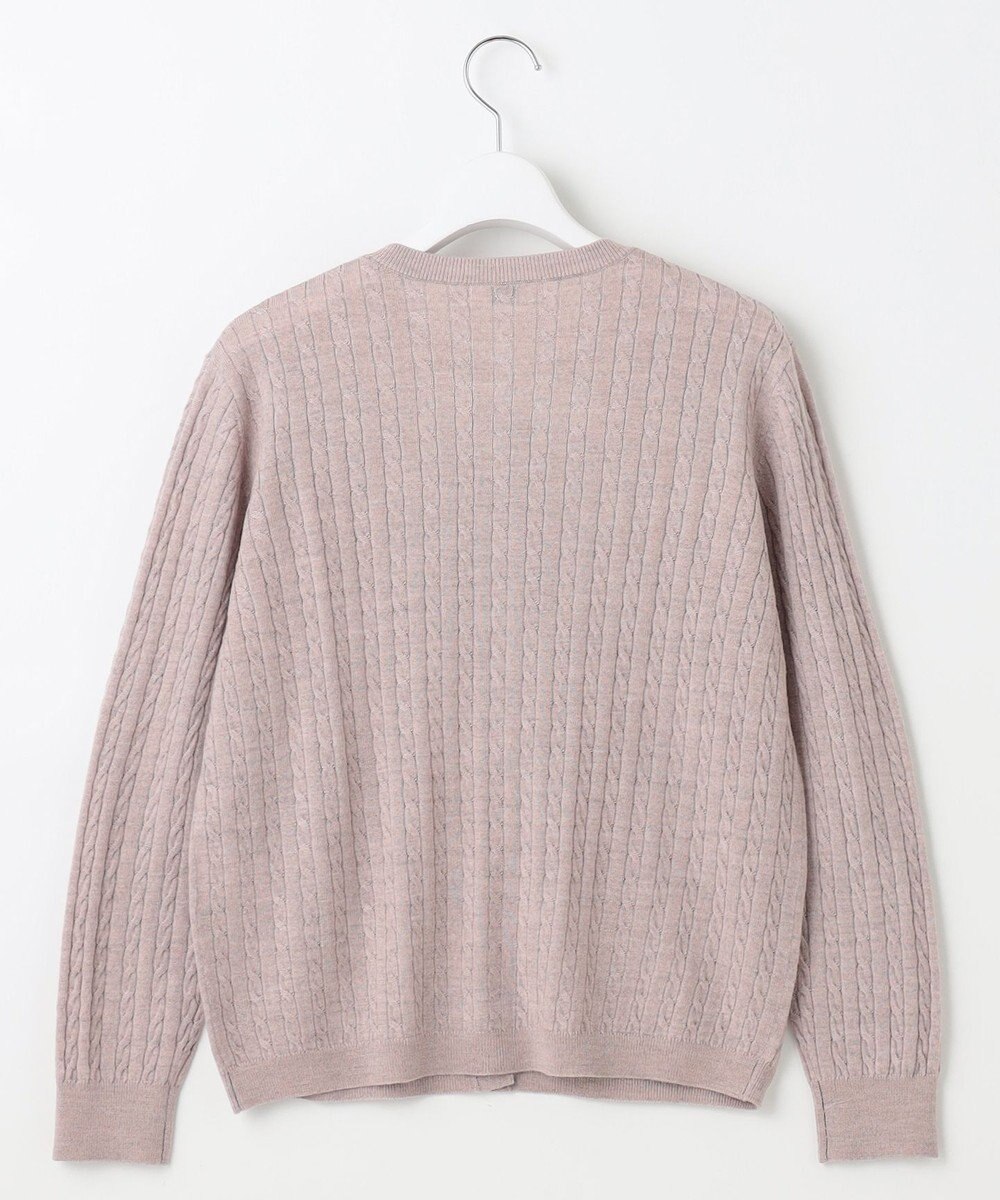 J.PRESS LADIES 【洗える】KNIT BASIC クルーネック カーディガン 