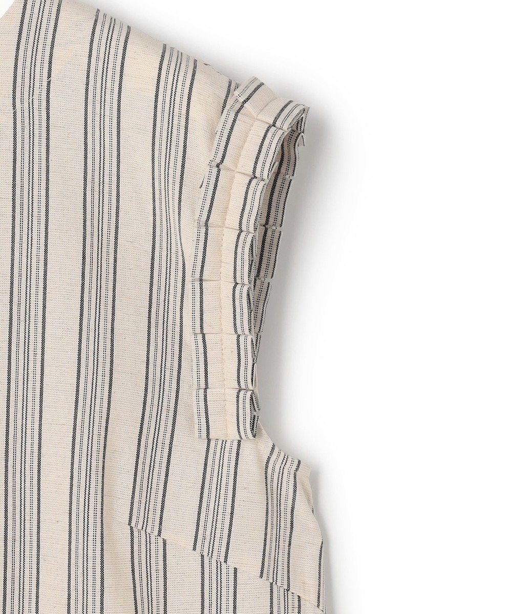 J.PRESS YORK STREET 【WOMEN】リネンストライプ ノースリーブ ワンピース 