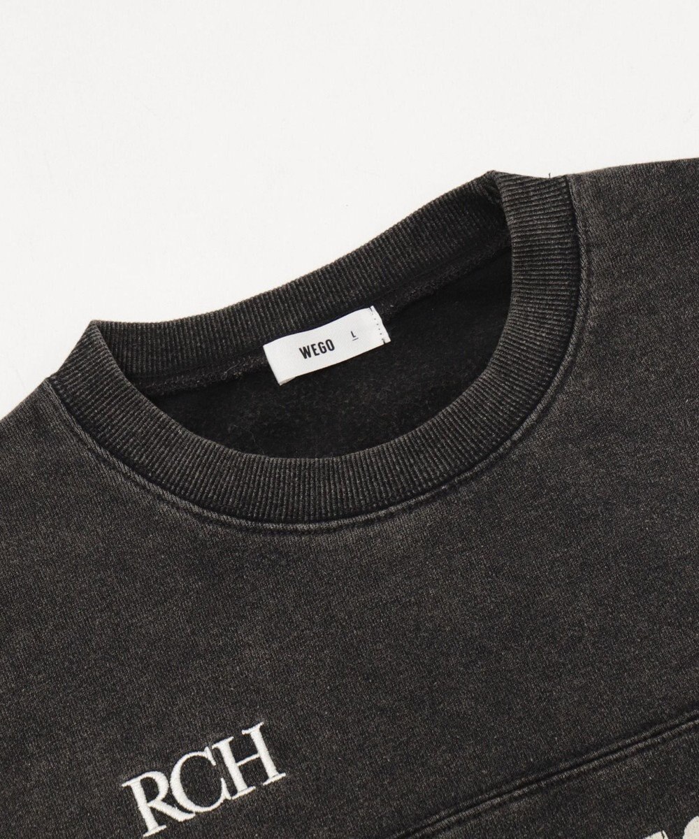 WEGO 【ユニセックス着用ITEM】ケミカルウォッシュナンバリングプルオーバー 