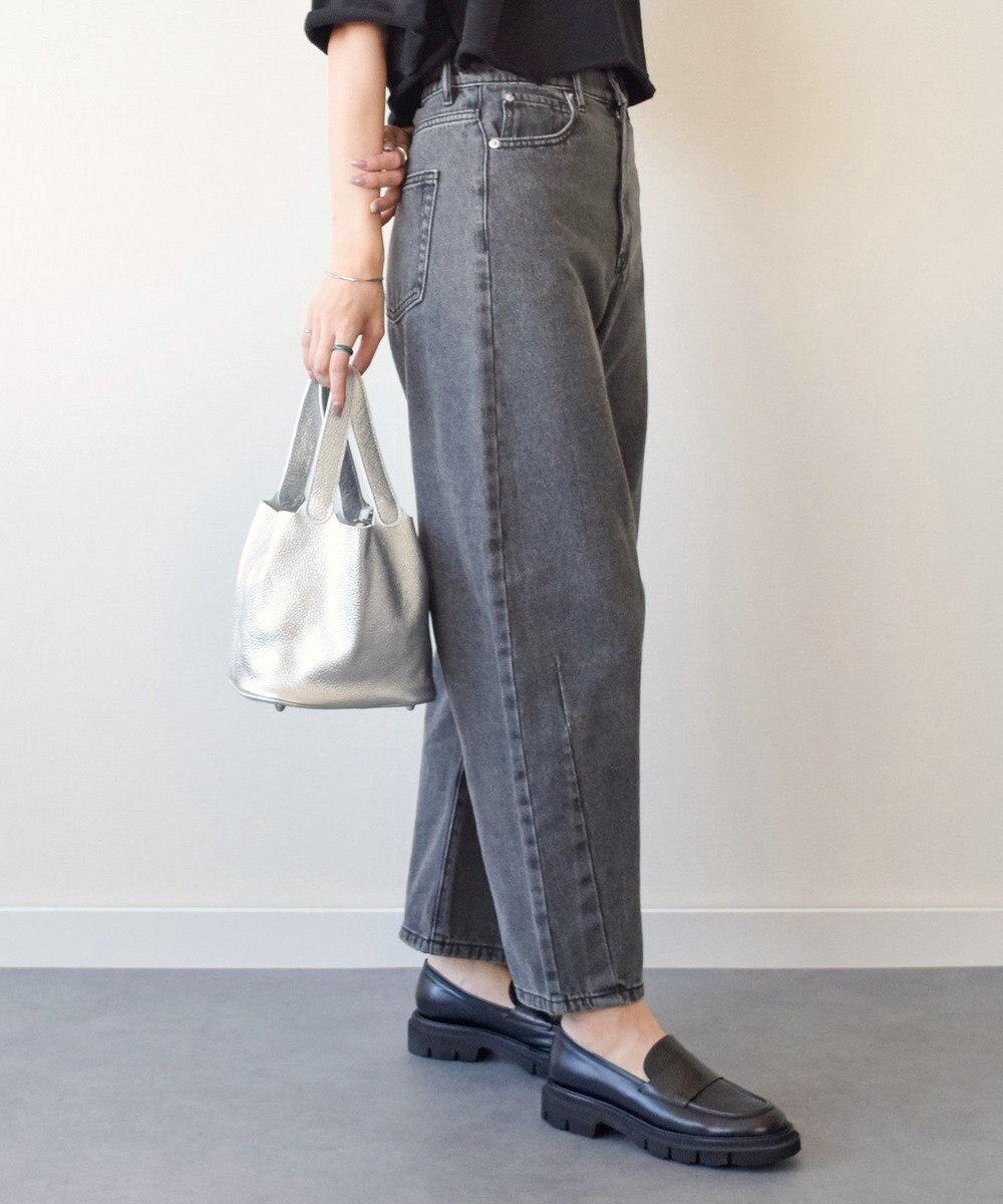 INTER-CHAUSSURES 【ANDREA CARDONE】メタリックレザーバケットバッグ 