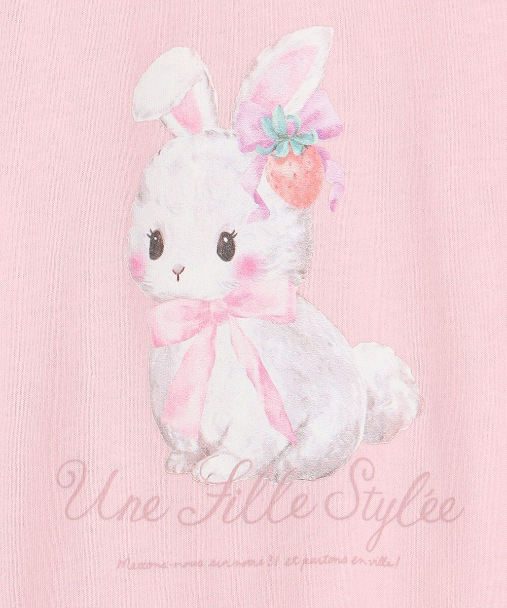 ANY KIDS 【綿100%】ドロップショルダー アニマルプリントTシャツ 