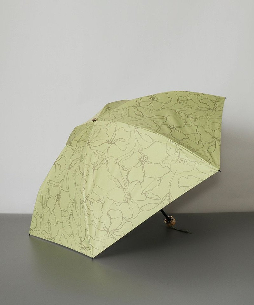 AURORA Beaurance （ビューランス） プリント晴雨兼用傘（折り畳み・ミニ傘） ペールイエロー