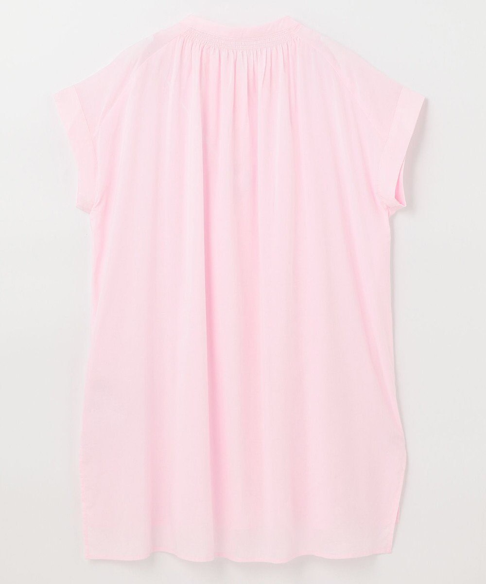 ANY 【洗える】シャーリングチュニック ブラウス 