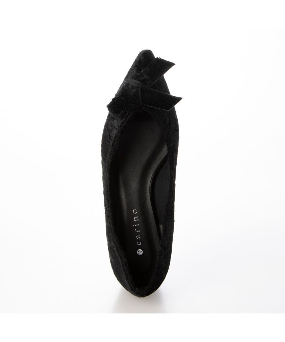 MODE ET JACOMO <carino>ベルベットリボンパンプス 