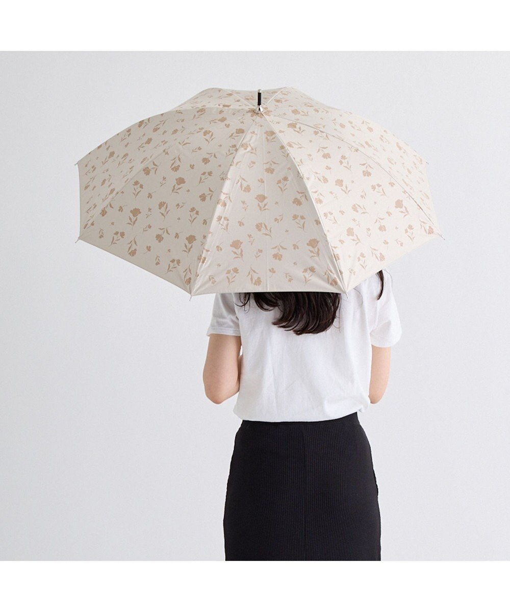 MOONBAT 晴雨兼用日傘 長傘 ボタニカル／遮光 遮熱 UV 