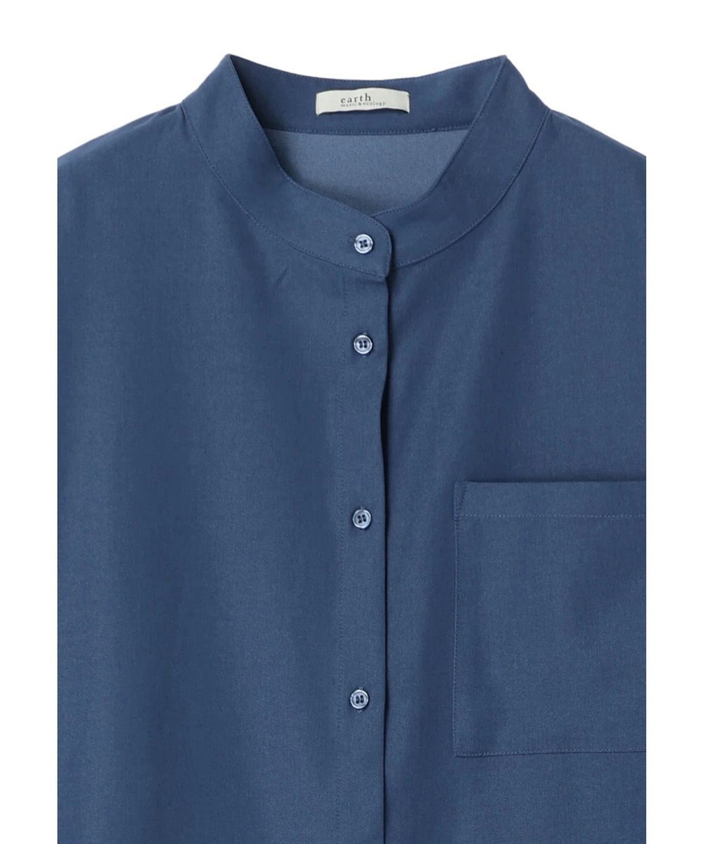 earth music&ecology リボンポイントシャツチュニック 