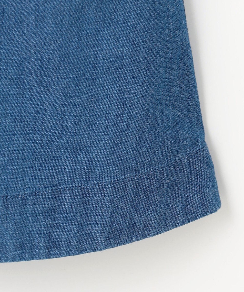 組曲 KIDS 【110-140㎝】 フラワーボタンデニムワンピース 