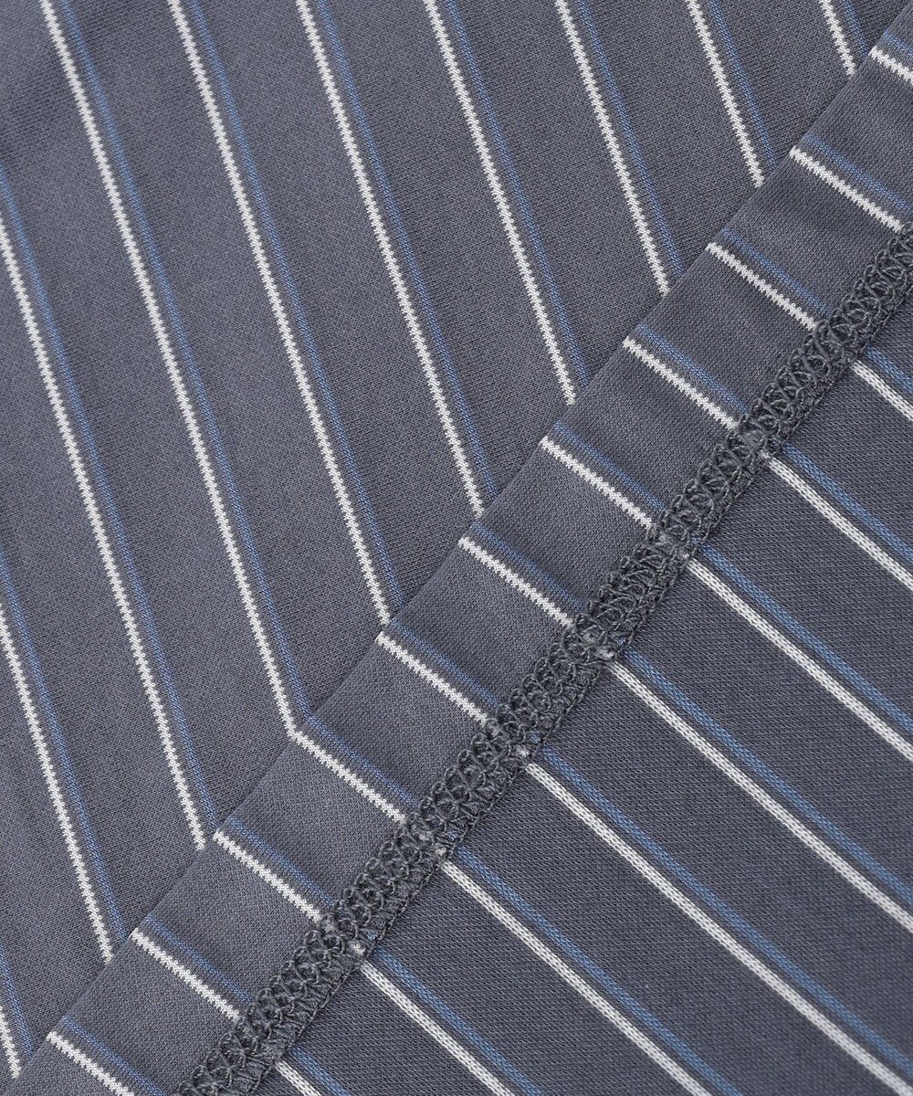 J.PRESS LADIES ストライプジャージー ピンタック カットソー 