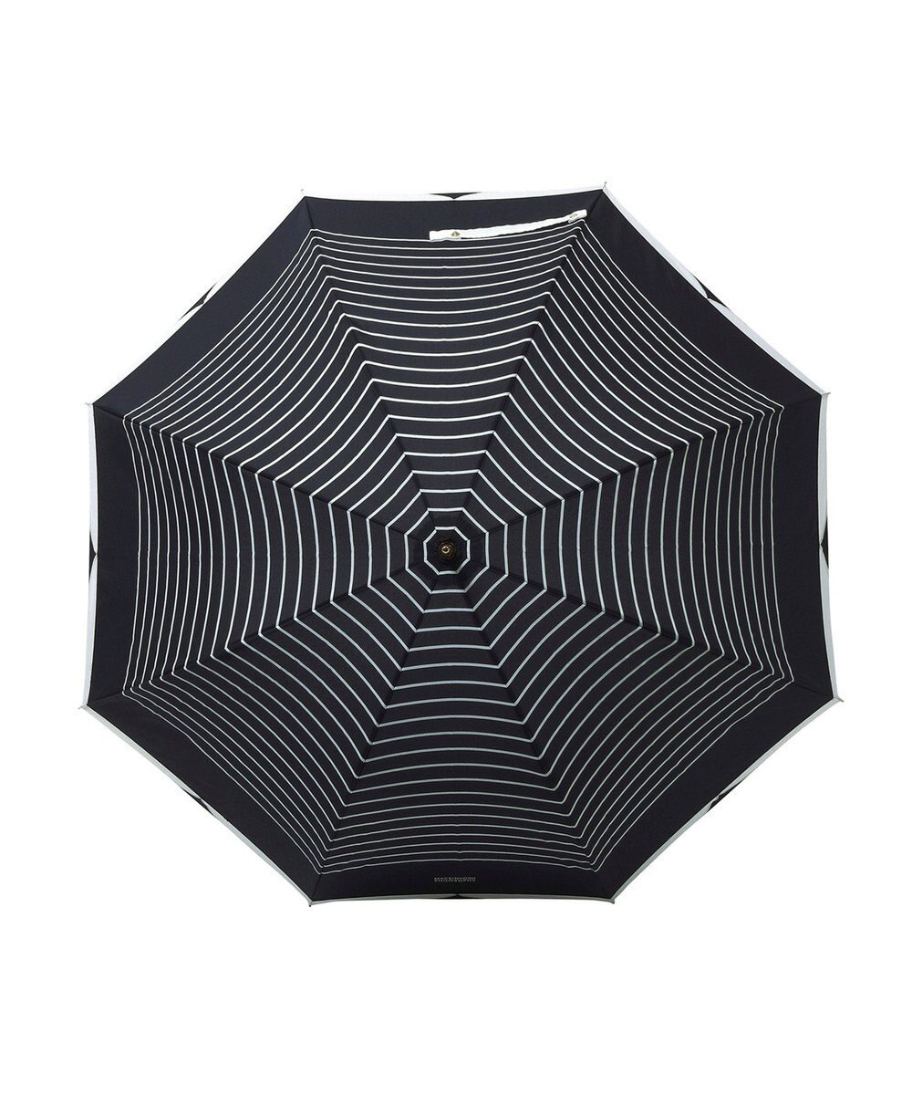 MOONBAT MACKINTOSH PHILOSOPHY(マッキントッシュ フィロソフィー) Cleric collar ボーダー 竹手元 雨傘 長傘 